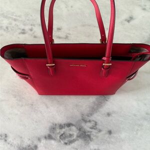 Michael Kors Red Leather Gilly Tote, NWT